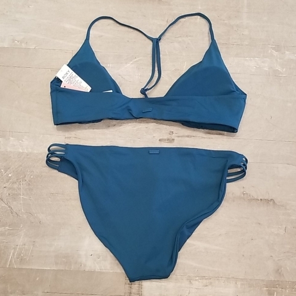 💕ROXY💕 Beach Classics Bikini Set ~ Ink Blue - Picture 13 of 16